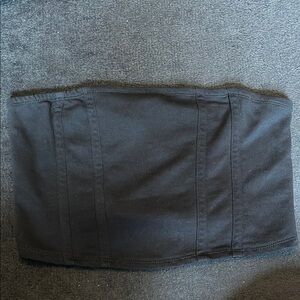 No Boundaries Black Crop Tube Top